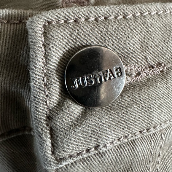 Taupe jean pants Size 26 with stretch SUPER CUTE EUC - Picture 5 of 12